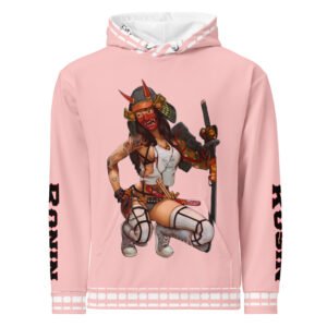 Samurai Lady Warrior Pink Hoodie