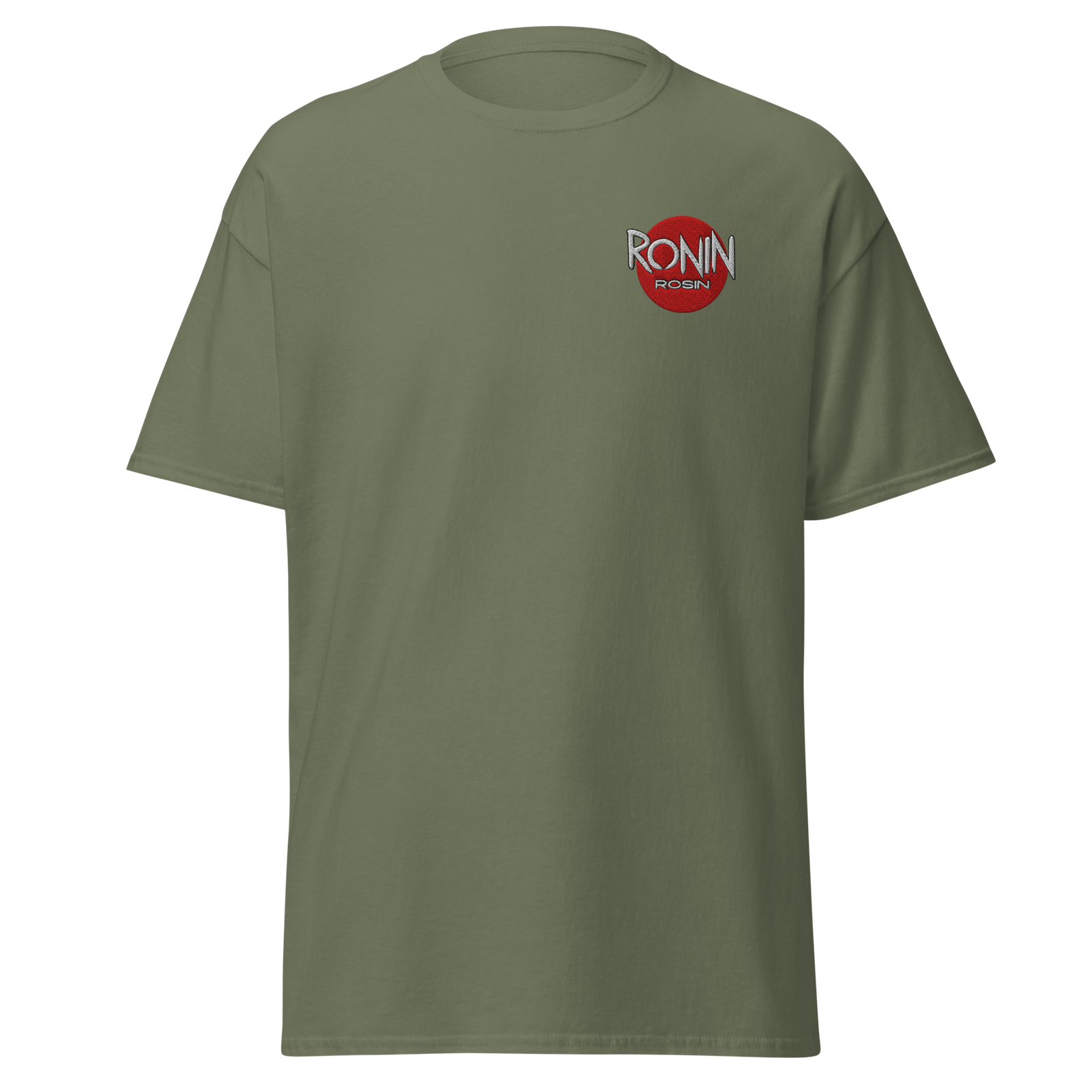 Military Green Embroidered and DTG Printed Turtle Terps Unisex classic tee